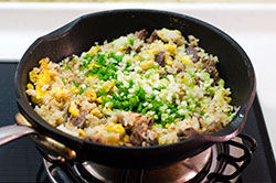 Mongolian Beef Fried Rice Cooking Process | omnivorescookbook.com