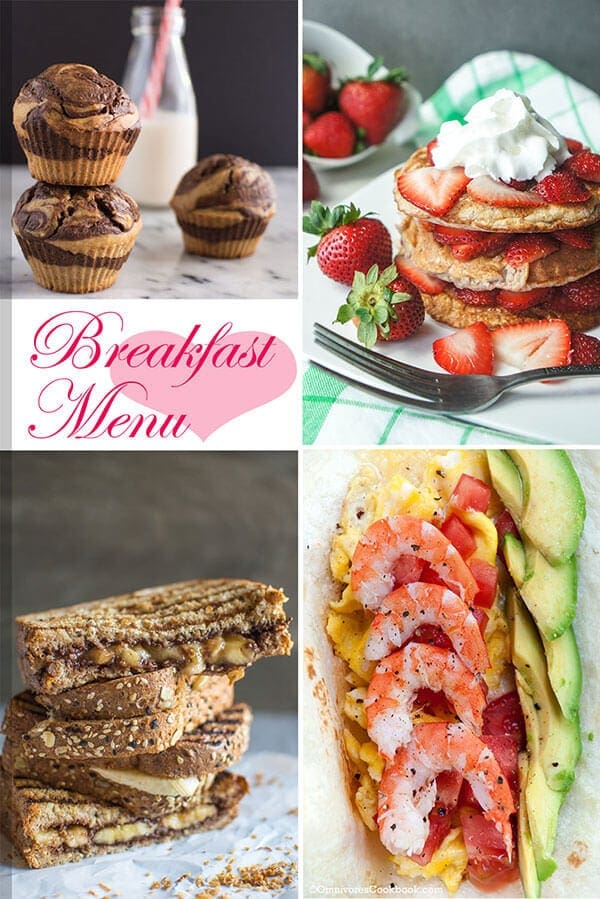 25 Healthy Recipes to Pamper Your Valentine - Breakfast Menu | omnivorescookbook.com