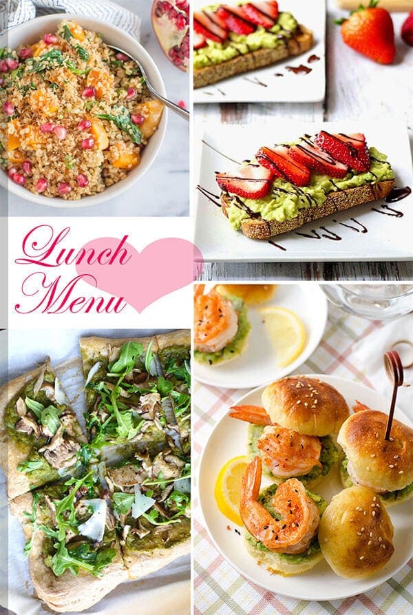 25 Healthy Recipes to Pamper Your Valentine - Lunch Menu | omnivorescookbook.com