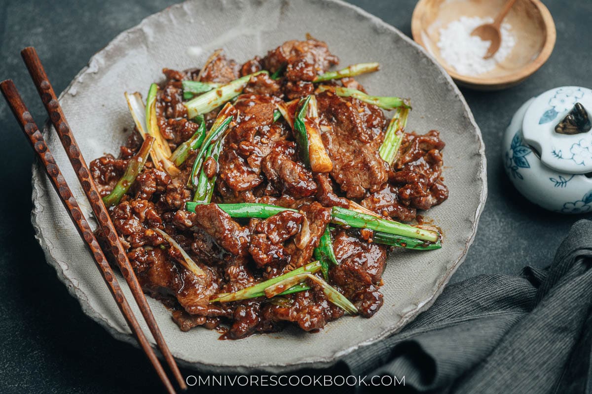 Mongolian Beef Without Using A Wok Omnivore S Cookbook