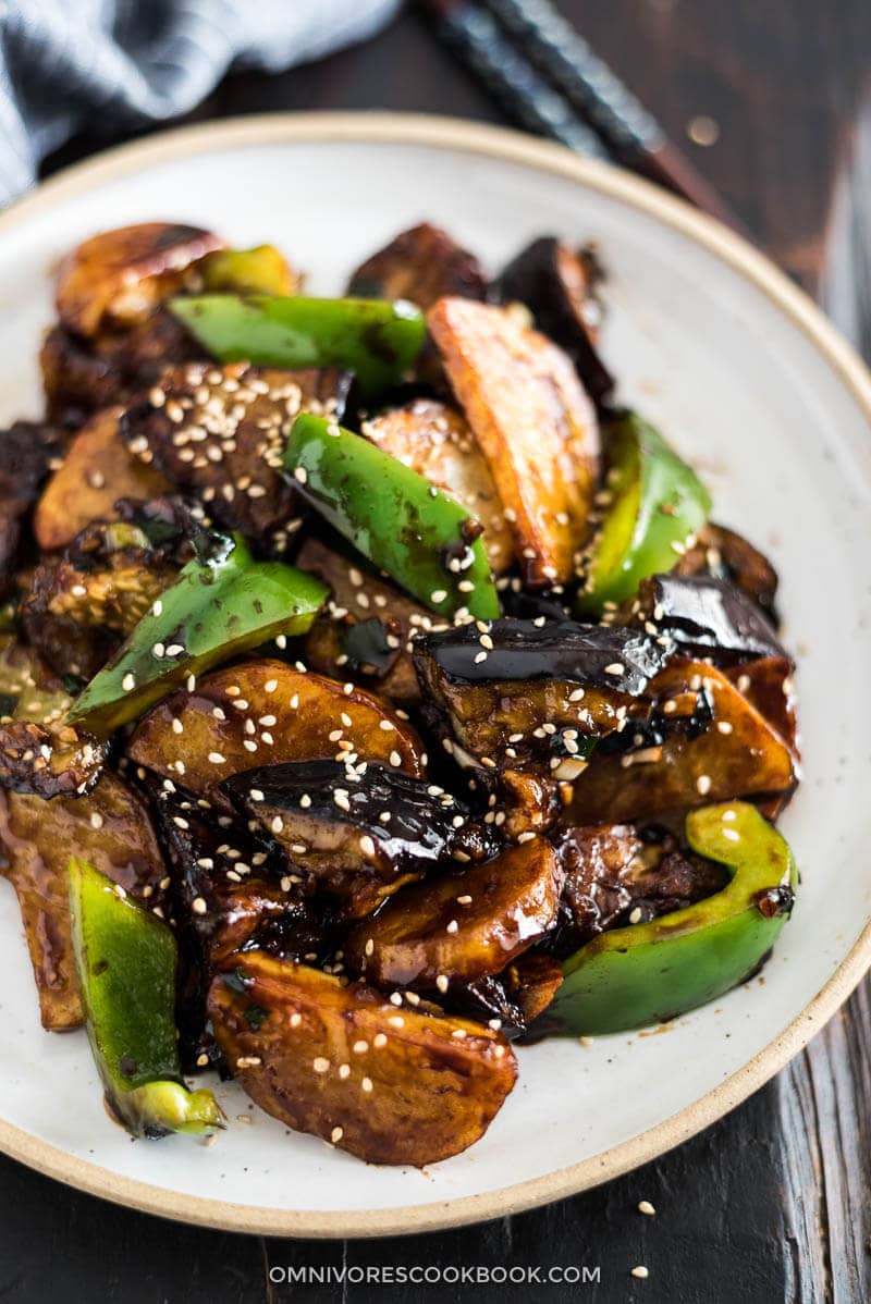 Di San Xian (Fried Potato, Eggplant and Pepper in Garlic Sauce 地三鲜 ...