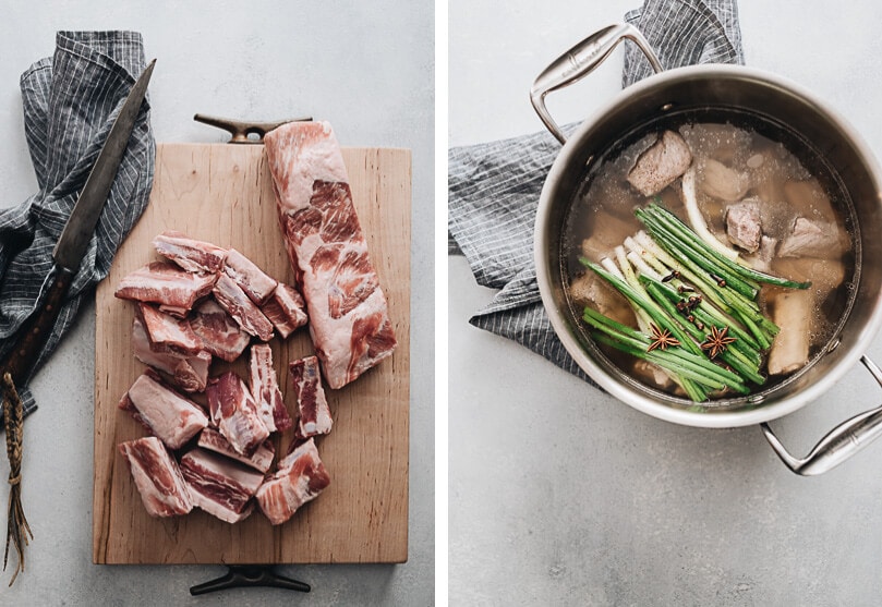 Mom’s Best Braised Pork Ribs Cooking Process 