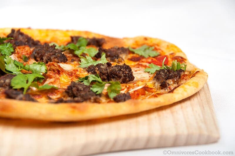 Beef Burger and Kimchi Pizza Omnivore's Cookbook