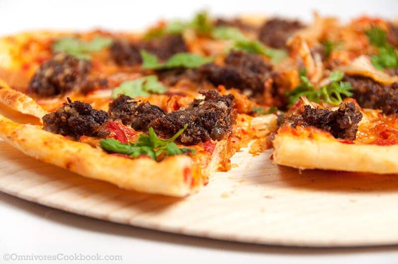 Beef Burger and Kimchi Pizza Omnivore's Cookbook