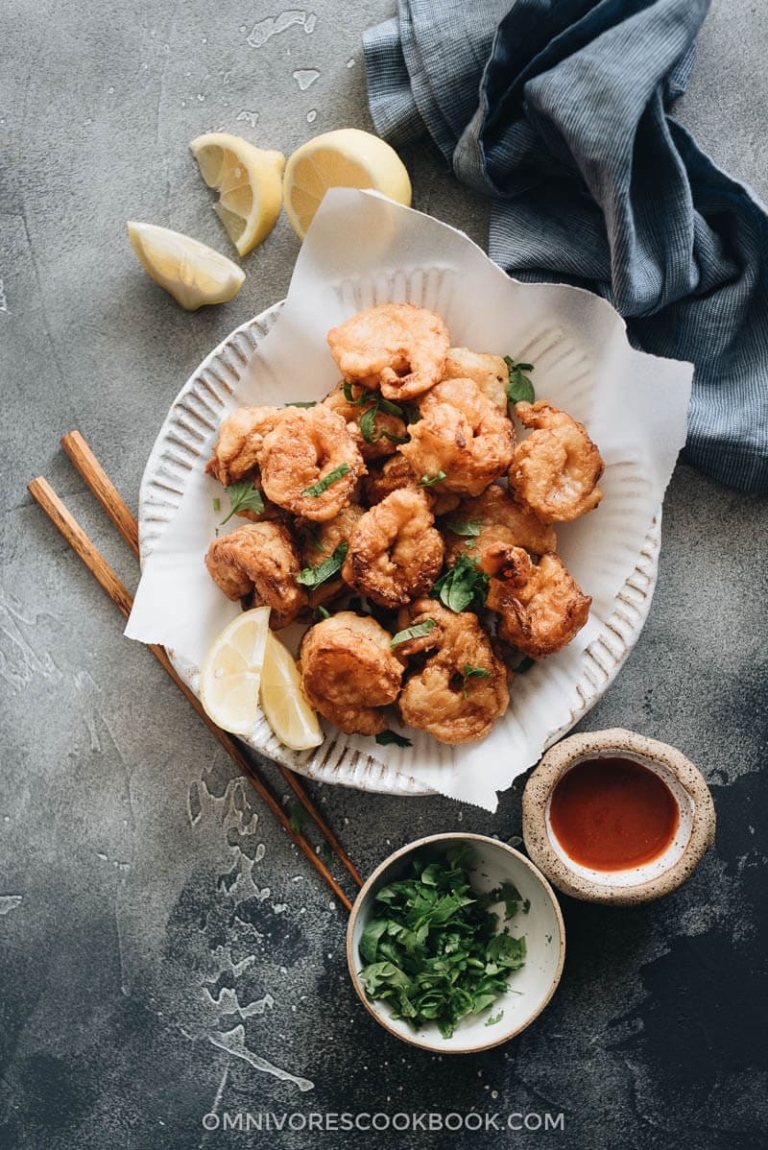 3-Ingredient Fried Shrimp - Omnivore's Cookbook