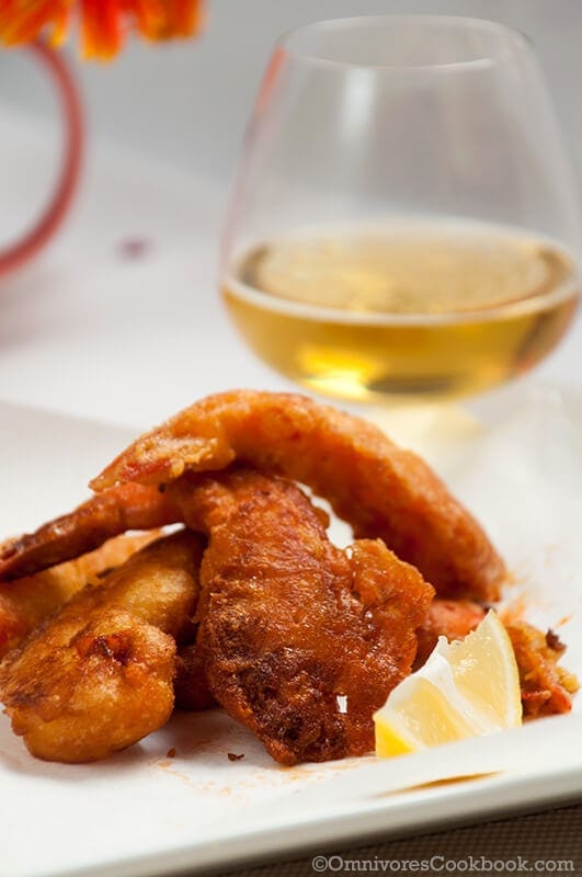 Light and Crispy Beer Batter Shrimp | Omnivore's Cookbook