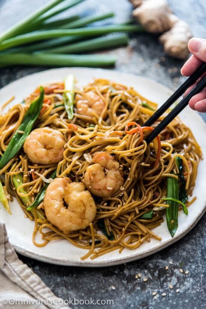 Shrimp Chow Mein - Omnivore's Cookbook