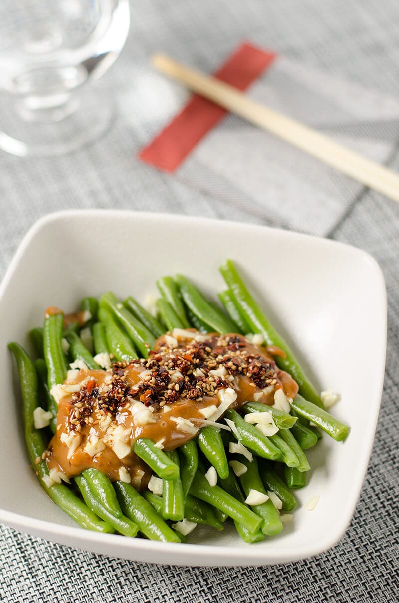 Green Beans with Spicy Peanut Sauce - 20 Chinese Recipes You Need to Try Out in 2015 | Omnivore's Cookbook