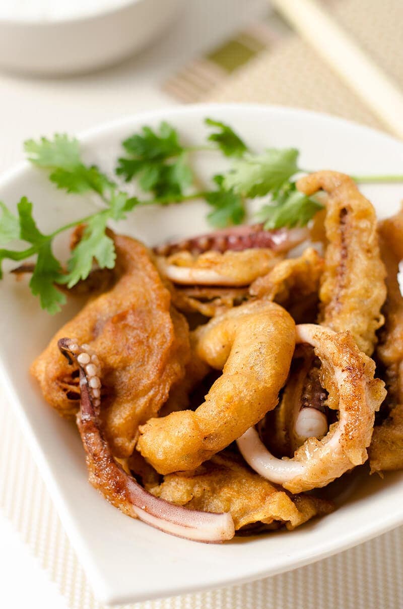 Beer Battered Calamari with Yogurt | Omnivore's Cookbook