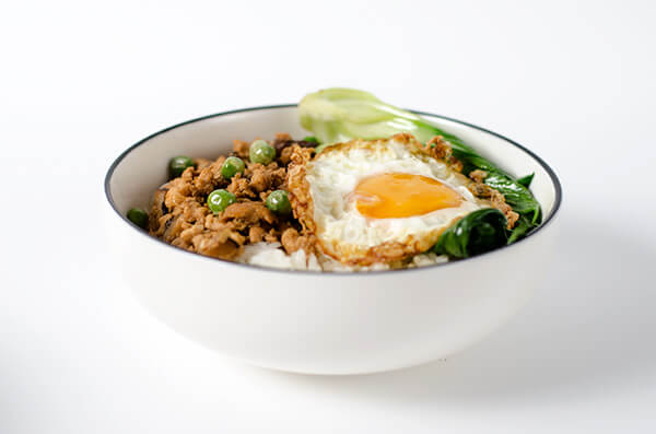 Chinese ground chicken bowl | Omnivore's Cookbook