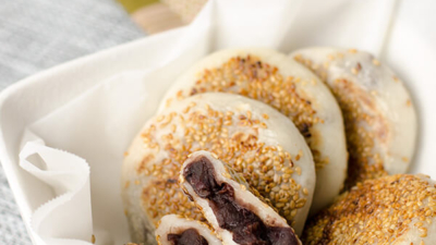 Sticky Rice Cake with Red Bean Paste | Omnivore's Cookbook