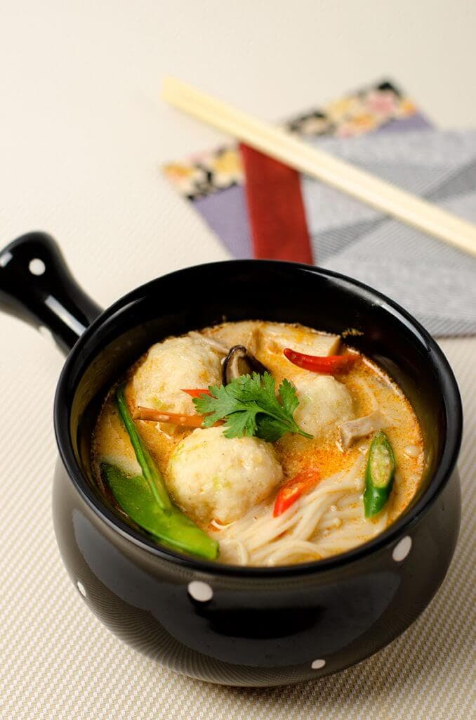 Thai Coconut Soup with Fish Ball Omnivore's Cookbook