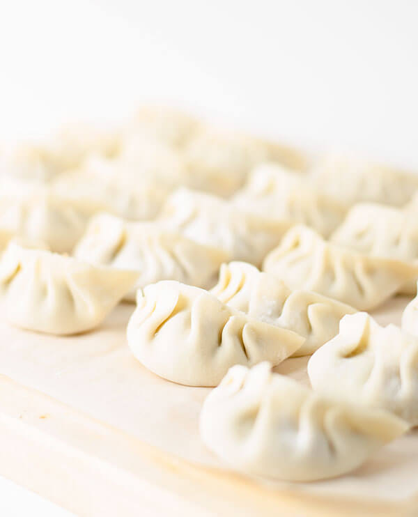 San Xian Potsticker with Pork, Shrimp and Shiitake Mushroom | omnivorescookbook.com