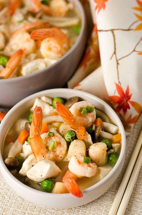 Seafood Tofu Stew | omnivorescookbook.com