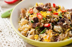 Mongolian Beef Fried Rice Thumbnail | omnivorescookbook.com