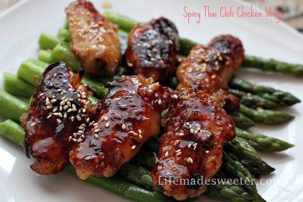 Spicy Thai Chili Chicken Wings