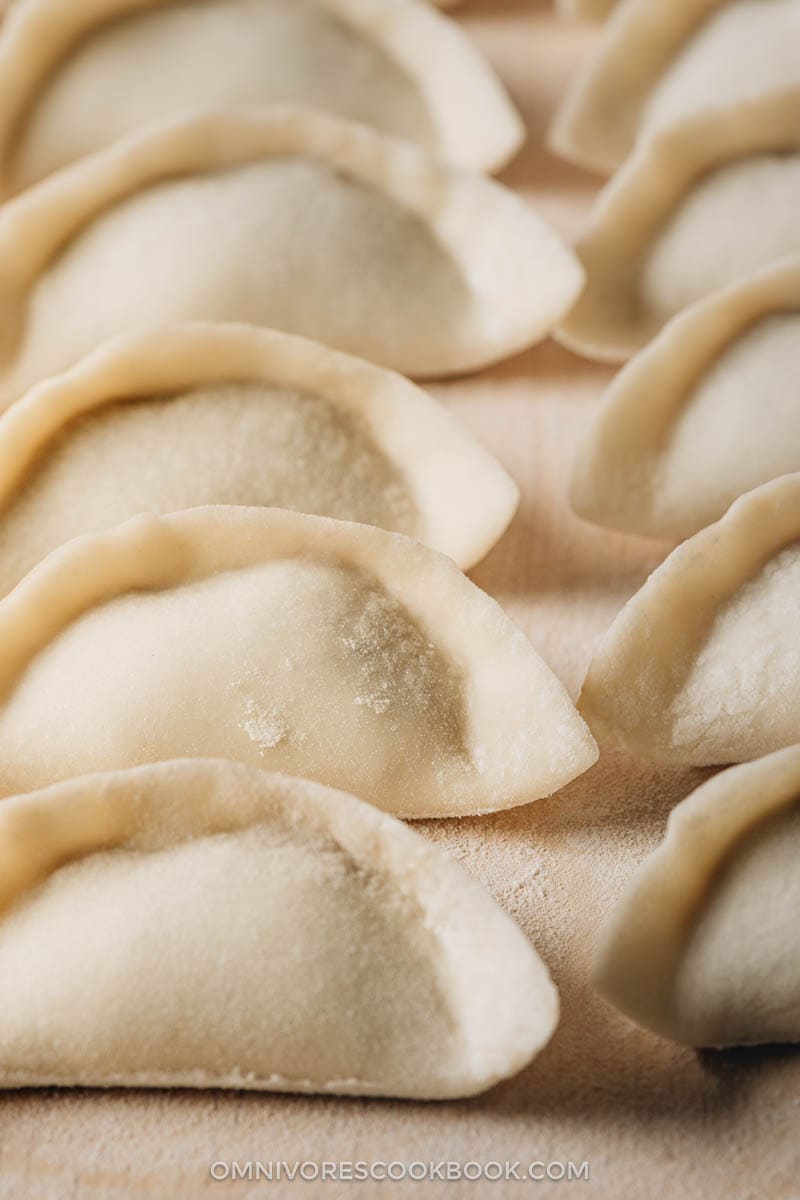 Chinese Dumplings | The ultimate guide to making Chinese dumplings from scratch. The dough can be used for both boiled dumplings (shui jiao, 水饺) and potstickers (guo tie, 锅贴). The dumpling wrappers are tender and thin, with a silky mouthfeel Chinese dumplings