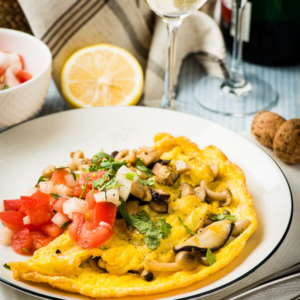 Mushroom Omelet | omnivorescookbook.com