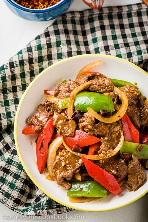 Spicy Beef StirFry with Pepper Omnivore's Cookbook