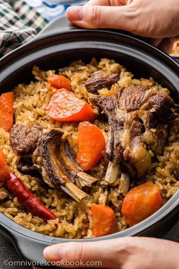 Instant Pot Lamb and Rice (Plov) flavorful One-Pot meal!