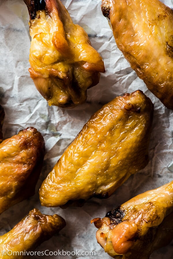 Oven Fried Chicken Wings with Korean BBQ Sauce | Omnivore's Cookbook