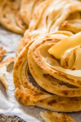 Crispy Bing Bread (家常饼) - Crispy surface, creamy texture, as light as puff pastry! | omnivorescookbook.com