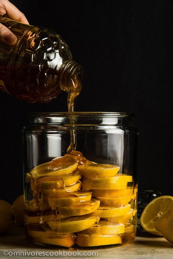 The Best Honey Lemon Tea - This recipe marinates sliced lemons in honey to create a much richer and smoother body. It’s soothing, healing, and so comforting! | omnivorescookbook.com