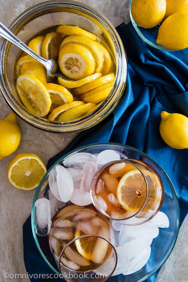 The Best Honey Lemon Tea - This recipe marinates sliced lemons in honey to create a much richer and smoother body. It’s soothing, healing, and so comforting! | omnivorescookbook.com