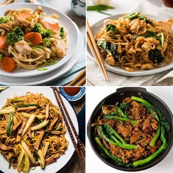 4 types fried noodles | omnivorescookbook.com