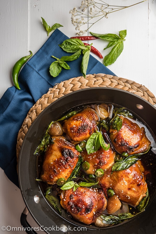 Baked Three Cup Chicken (三杯鸡) - Omnivore's Cookbook