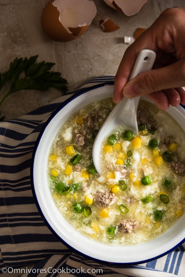 chinese corn soup (鸡蛋玉米羹)