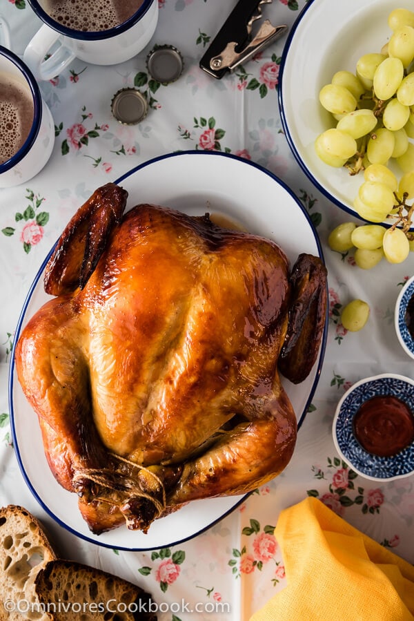 Air Fryer Rotisserie Chicken - The Midnight Baker