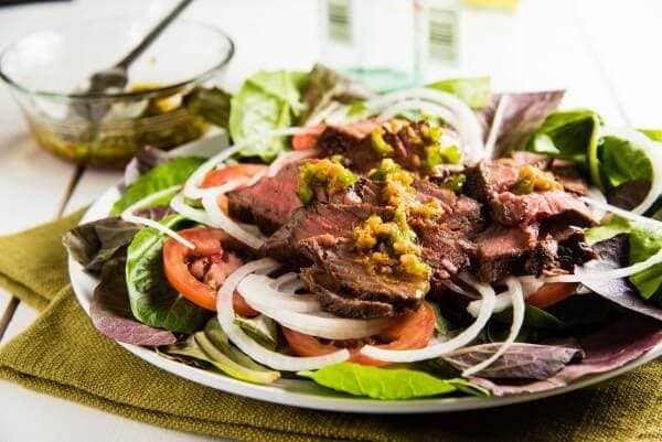 Ginger Beef Salad | omnivorescookbook.com