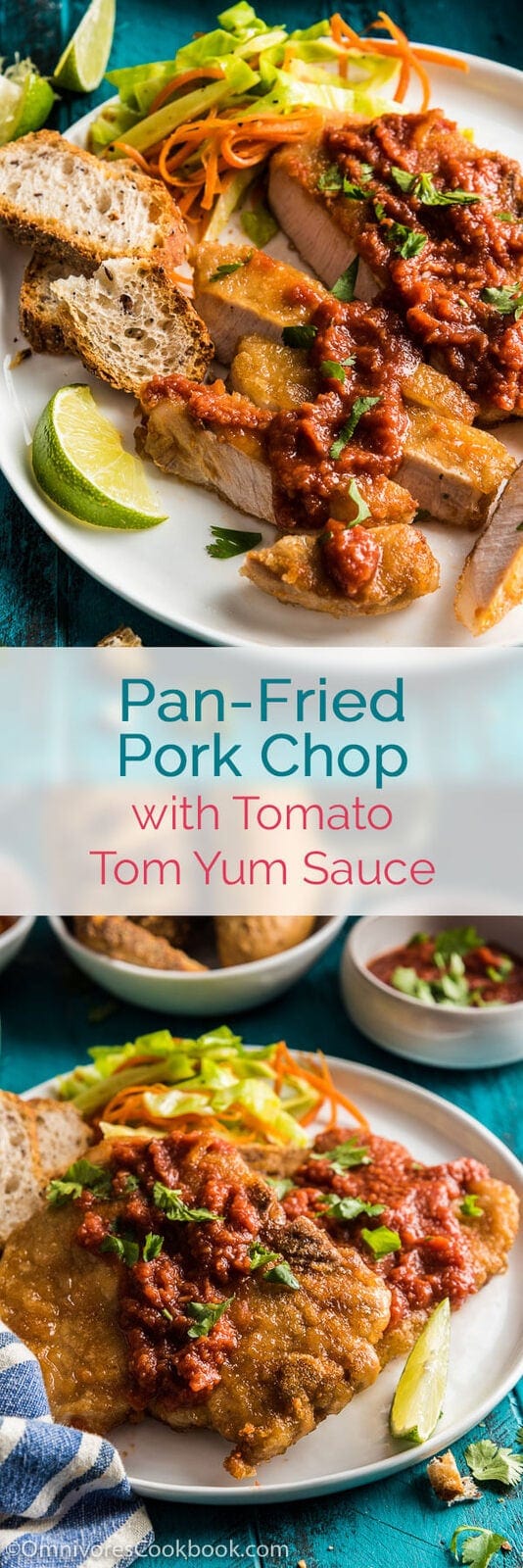 Pan fried Pork Chop with Tomato Tom Yum Sauce | Omnivore's Cookbook