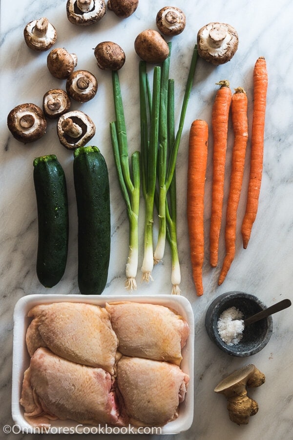 Pressure Cooker Chicken Soup (with Frozen Chicken) - Omnivore's Cookbook