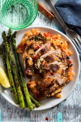 Grilled Chicken Breast with Black Bean Sauce - Perfectly cooked chicken with a crispy and flavorful crust, juicy and tender meat, and a heavenly smoky aroma.