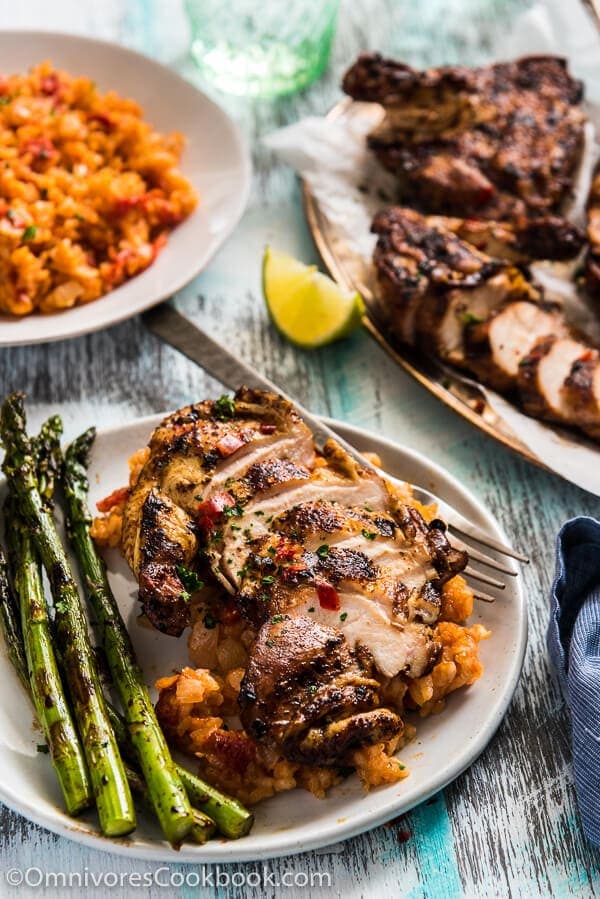 Grilled Chicken Breast with Black Bean Sauce - Perfectly cooked chicken with a crispy and flavorful crust, juicy and tender meat, and a heavenly smoky aroma.