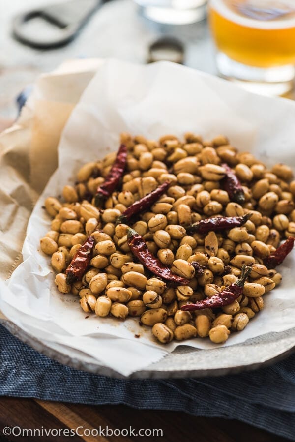 Szechuan Spicy Peanuts (黄飞鸿花生, Huang Fei Hong Spicy Peanuts) - Crunchy, salty, slightly sweet, and fiercely hot, with the citrusy tingle of numbingness. You won’t able to stop once you pop the first peanut into your mouth.
