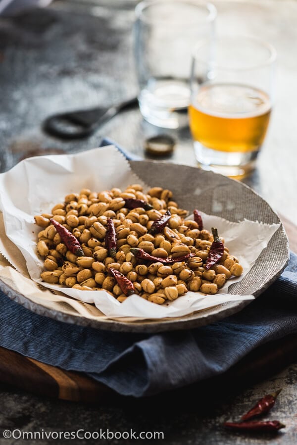 Szechuan Spicy Peanuts (黄飞鸿花生, Huang Fei Hong Spicy Peanuts) - Crunchy, salty, slightly sweet, and fiercely hot, with the citrusy tingle of numbingness. You won’t able to stop once you pop the first peanut into your mouth.