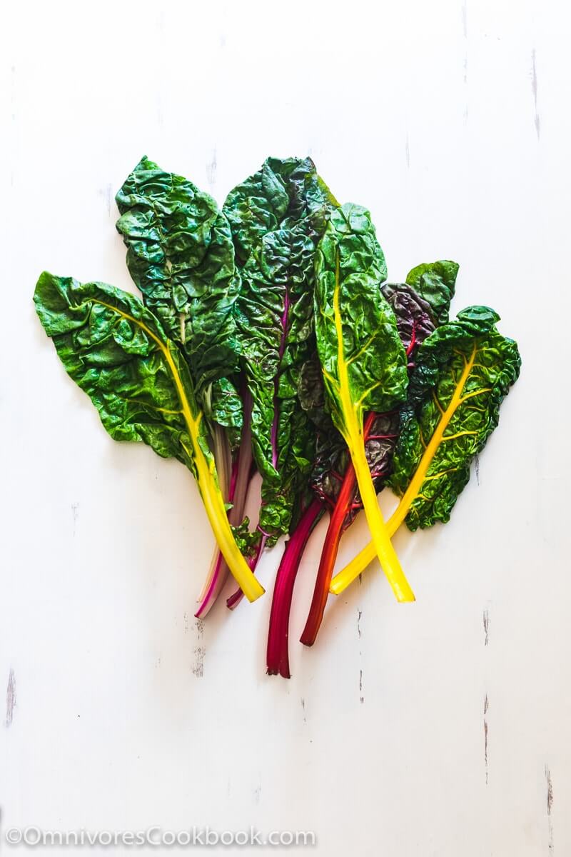 Easy Swiss Chard Stir Fry - A delicious side dish that needs three ingredients and five minutes to cook. A great way to add vegetables to a weeknight’s dinner.