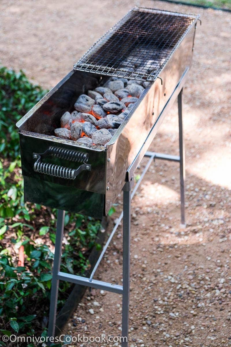 The ultimate guide to hosting a Chinese grilling and BBQ party in your backyard, with an introduction to a Chinese grill, tools, menu suggestions, workflow, and everything else!