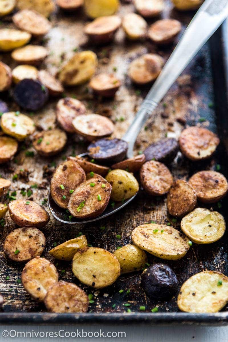 Level up your roasted potatoes with five spice powder and extra garlic!