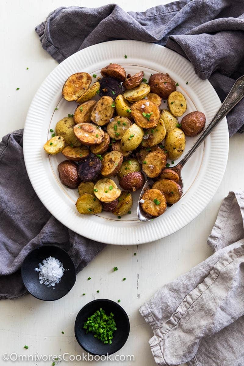 Level up your roasted potatoes with five spice powder and extra garlic!