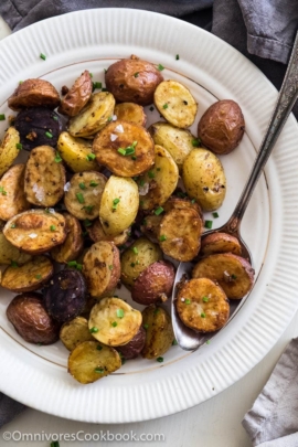Level up your roasted potatoes with five spice powder and extra garlic!