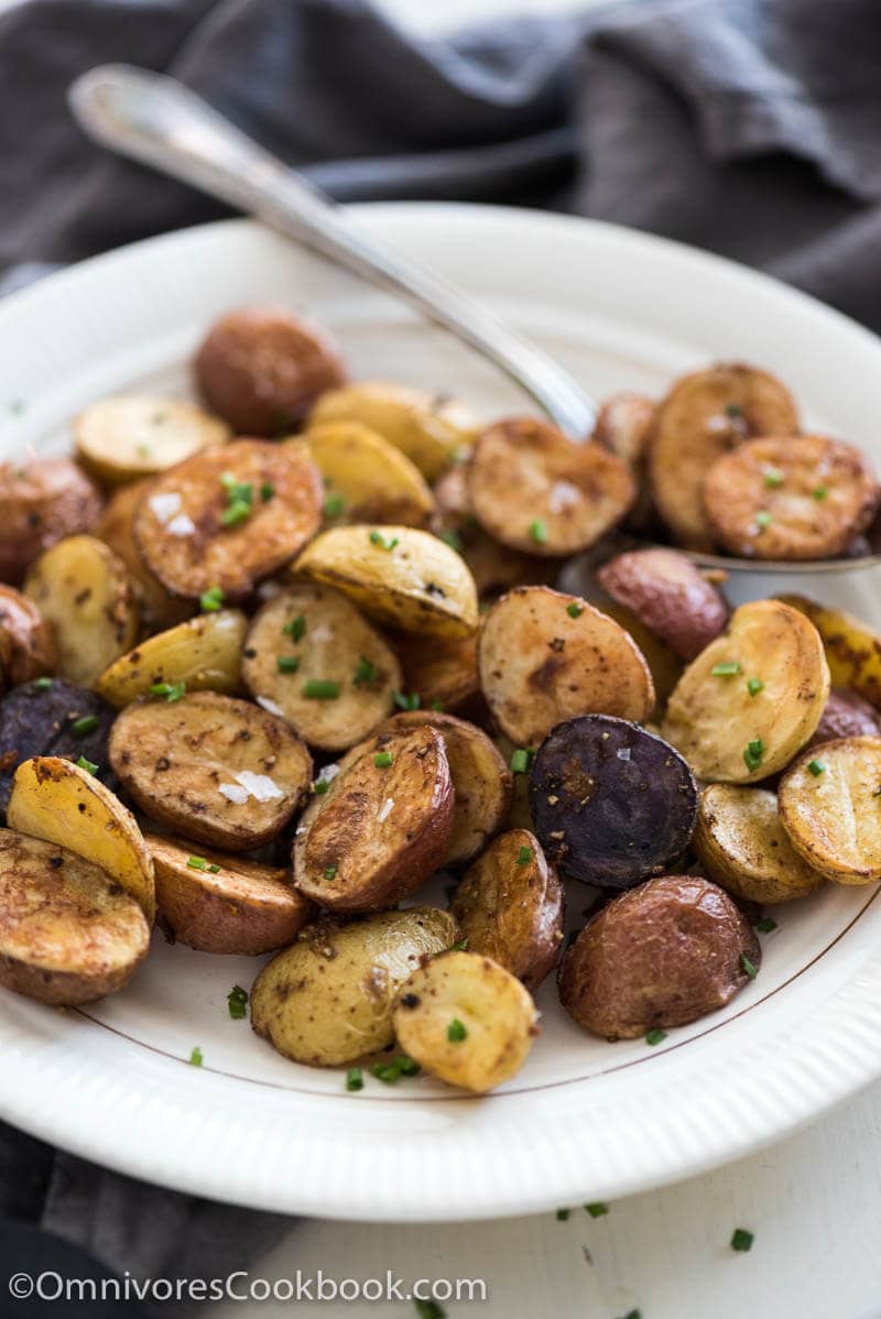 Level up your roasted potatoes with five spice powder and extra garlic!