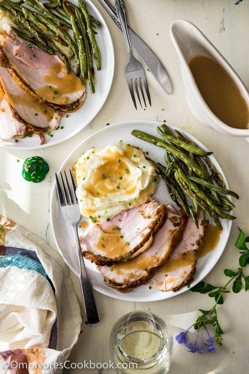 Learn how to cook flavorful and juicy turkey breast in an hour. No marinating and brining required!