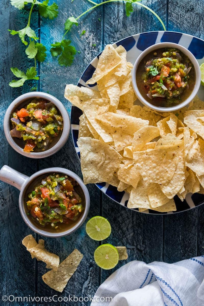 Nam Prik Num – A heavenly smoky and flavorful salsa that makes a perfect dip, tacos sauce, noodle toppings, or stir-fry condiment.