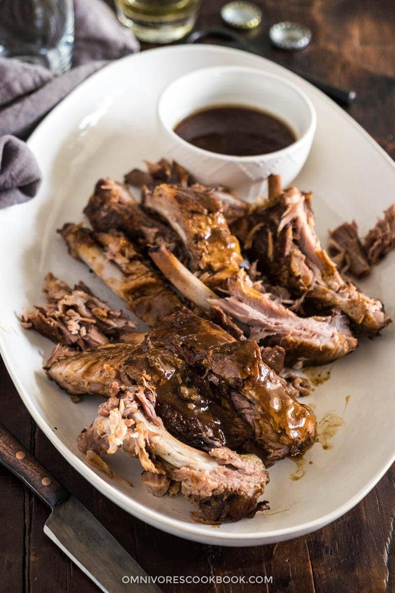 Make these fall-off-the-bone ribs with a scrumptious BBQ sauce in slow cooker with 15 minutes active cooking time!