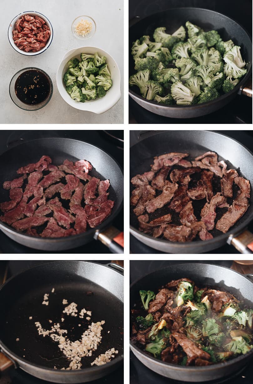 Chinese Beef and Broccoli Cooking Process 