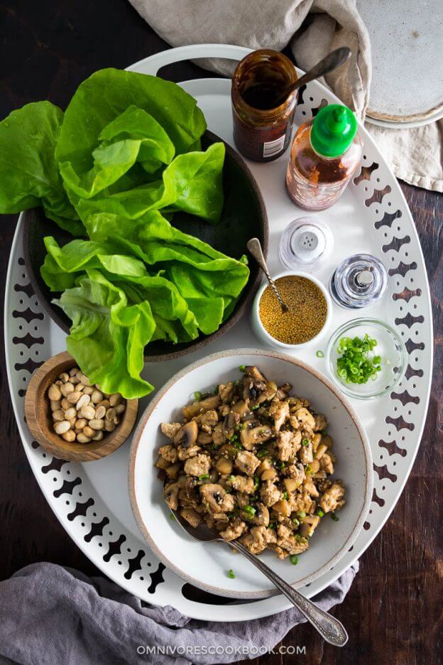 Easy Chicken Lettuce Wrap - Omnivore's Cookbook